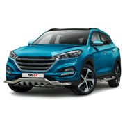 Edelstahl Frontschutzbügel für Hyundai Tucson 2015-2020 ABE Silber Rammschutz
