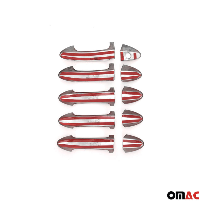 Türgriff Blenden für Ford Tourneo Courier 2023-2025 5Tür Chrom Edelstahl 10tlg