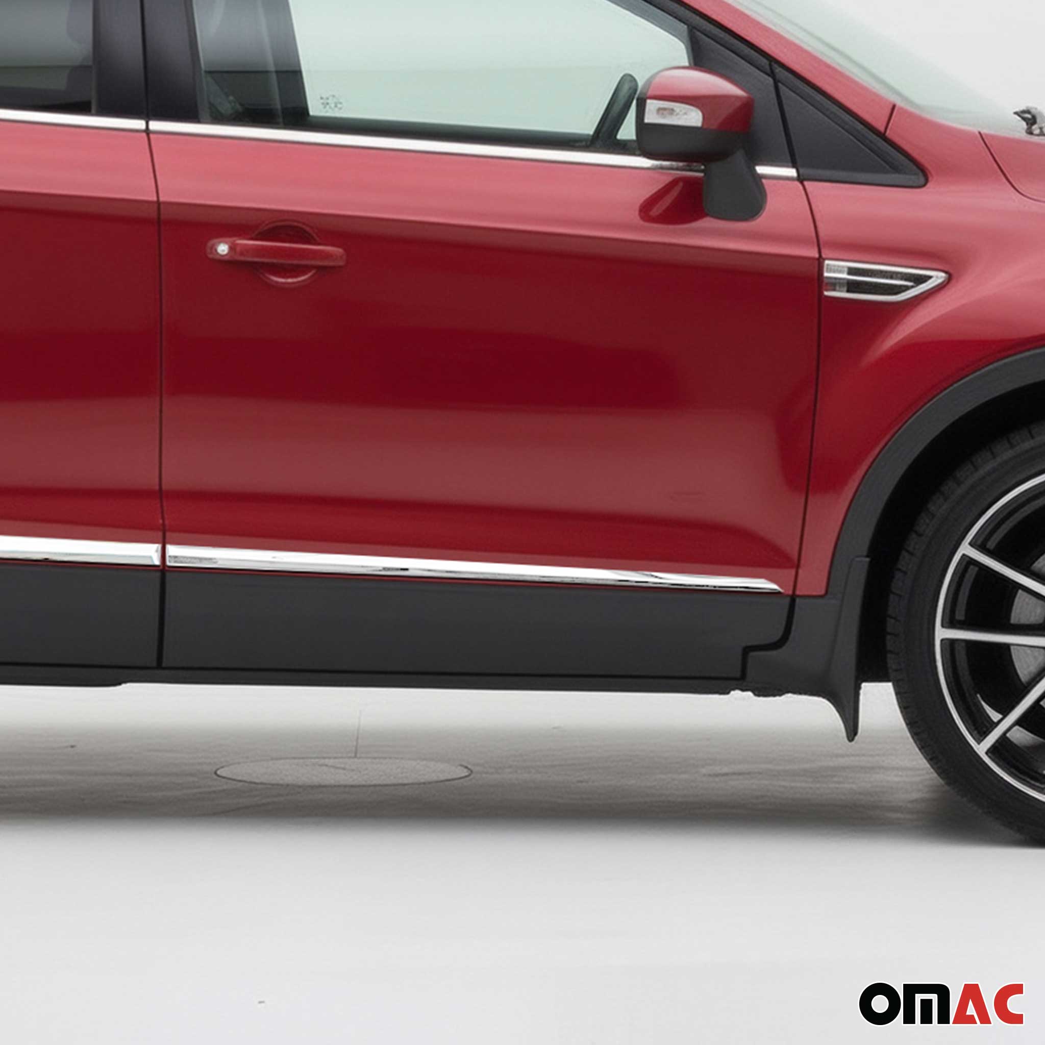 Seitentürleiste Türleisten Türschutzleiste für Ford Kuga II 2012-19 Chrom ABS 4x