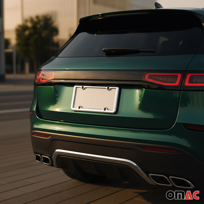 Kennzeichenhalter Nummernschildhalter Satz Chrom Edelstahl US Modell 2x