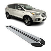 Trittbretter Seitenschweller für Ford Kuga II ST-Line 2016-2019 Alu Silber 2 tlg