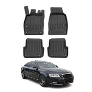 OMAC Gummi Fußmatten für Audi A6 Limo Allroad Avant 2008-2011 FL Premium TPE 4x