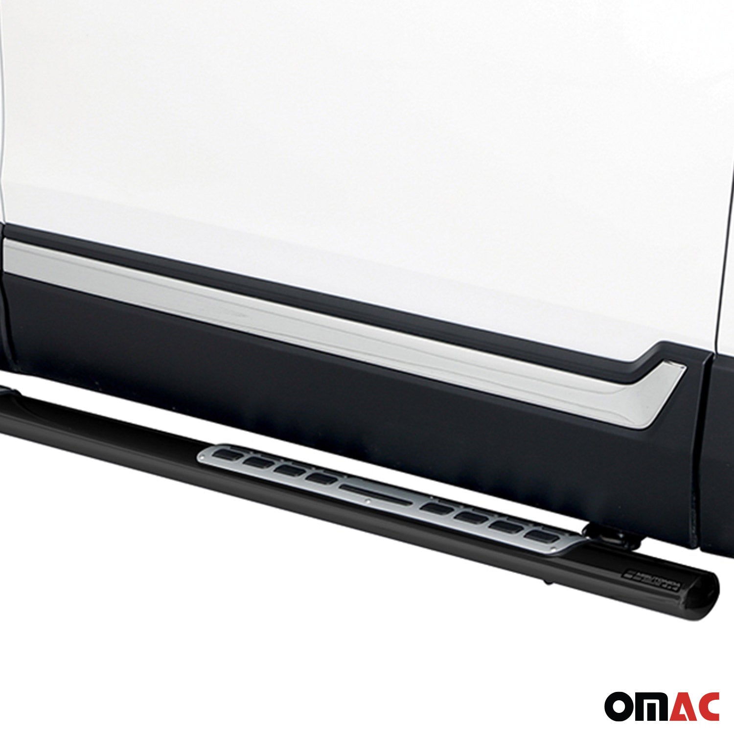 Edelstahl Seitenschweller Schwellerrohre für Honda CR-V Hybrid 2019-2025 Schwarz