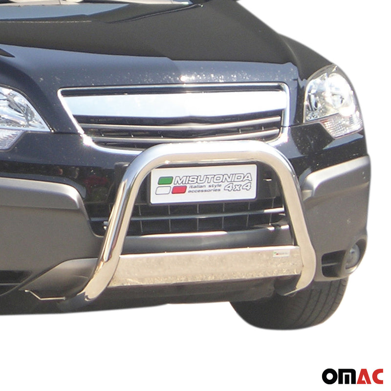 Frontbügel Frontschutzbügel für Opel Antara 2007-2011 ø63mm Stahl Silber Schutz