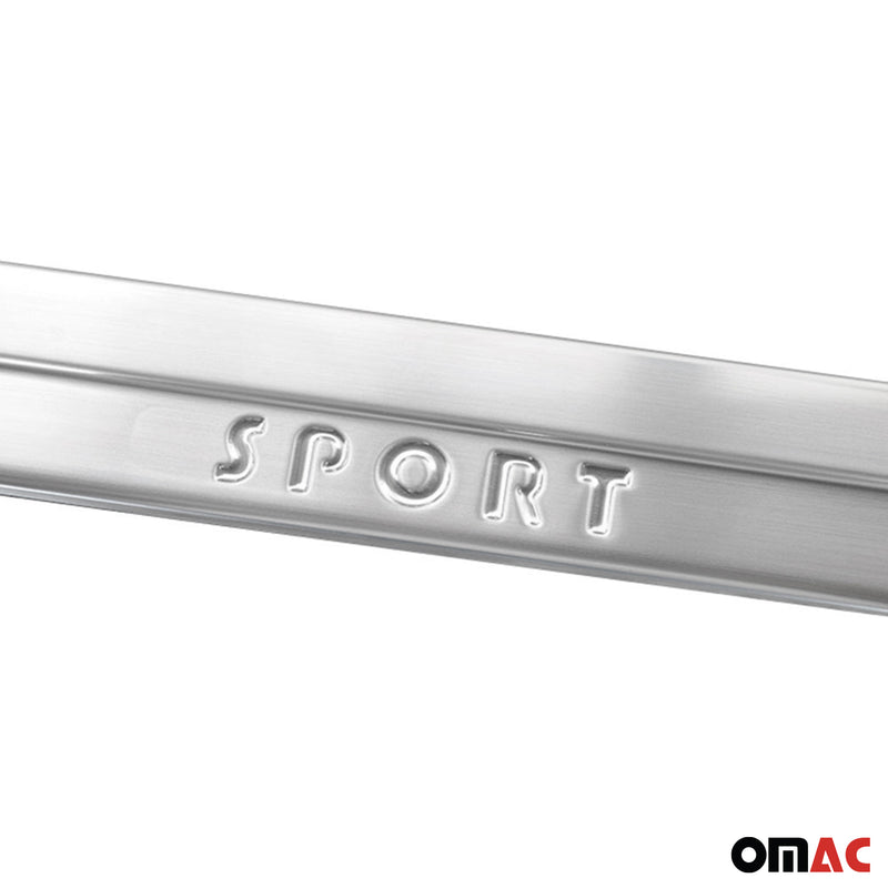 Door sill trims for Renault Kadjar 2015-2025 stainless steel silver 4 pieces