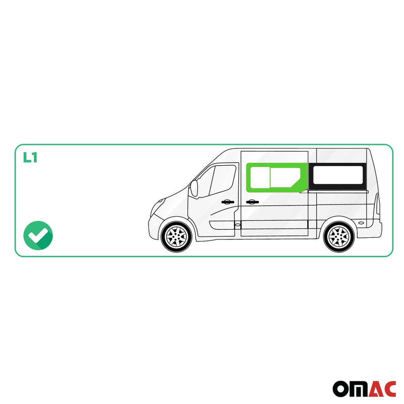 Seitenfenster Schiebefenster für Renault Master 2010-2025 Auto Rechts L1