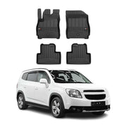 OMAC Gummi Fußmatten für Chevrolet Orlando 2010-2018 Premium Gummi Schwarz 4tlg