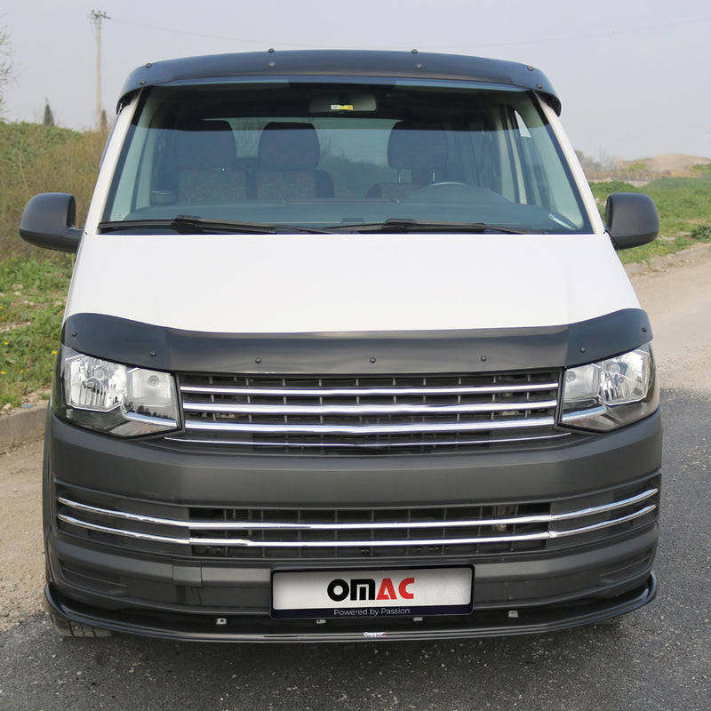 Motorhaube Deflektor Insektenschutz für VW T6 T6.1 Transporter 2015-2024 Dunkel