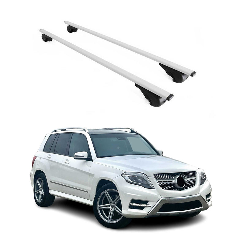 Dachträger Grundtäger für Mercedes GLK Klasse X204 2008-2015 75kg Metall Grau 2x