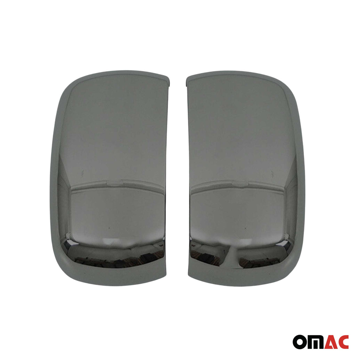 Spiegelkappen Spiegelabdeckung für Fiat Doblo 2000-2010 Chrom ABS Dunkel 2tlg