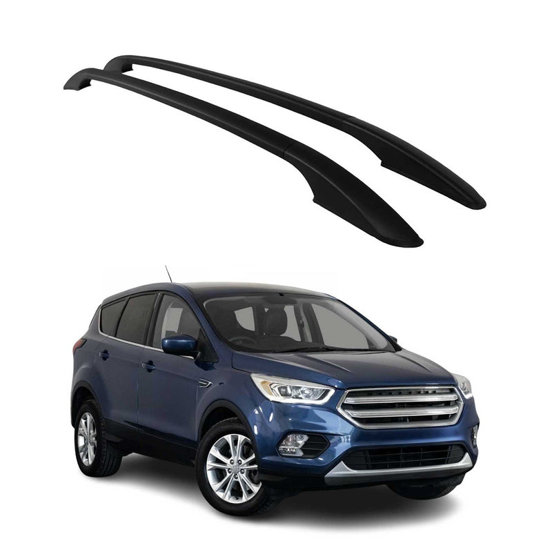 Dachreling Dachgepäckträger Relingträger für Ford Kuga 2012-2019 Alu Schwarz 2x
