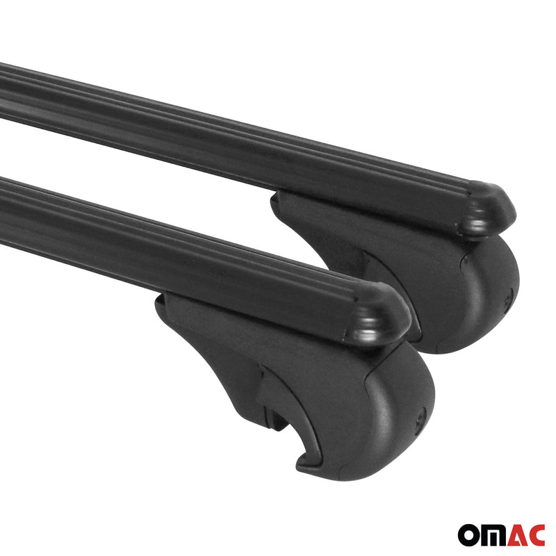 Dachträger für Fiat Sedici 2006-2015 Gepäckträger Grundträger Alu Schwarz 2x