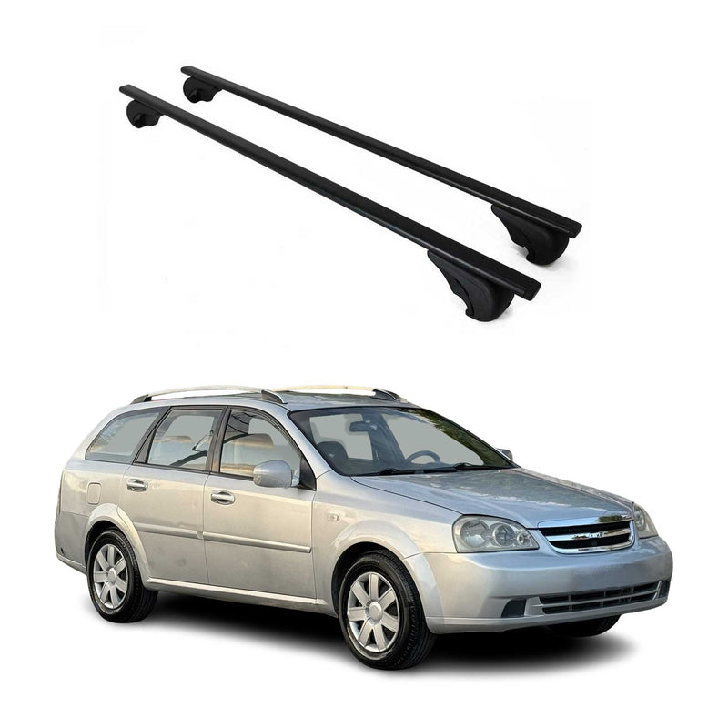 Dachträger Grundtäger für Chevrolet Lacetti Kombi 2004-2013 75kg Metall Schwarz