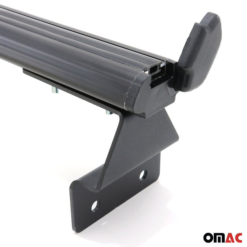 Dachträger Ladeflächenträger Querträger für Fiat Fullback 2016-2020 Alu Schwarz