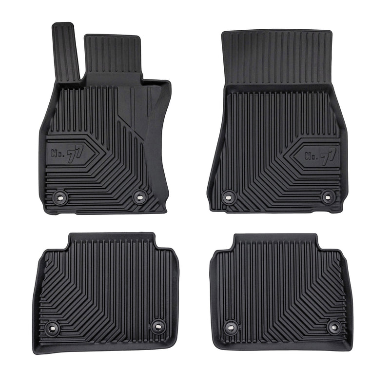 Fußmatten Gummimatten No.77 für Lexus LS IV 2006-2017 TPE Gummi Schwarz 4 tlg