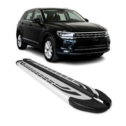 Trittbretter Seitenschweller Seitenbretter für VW Tiguan Allspace 2016-23 Alu