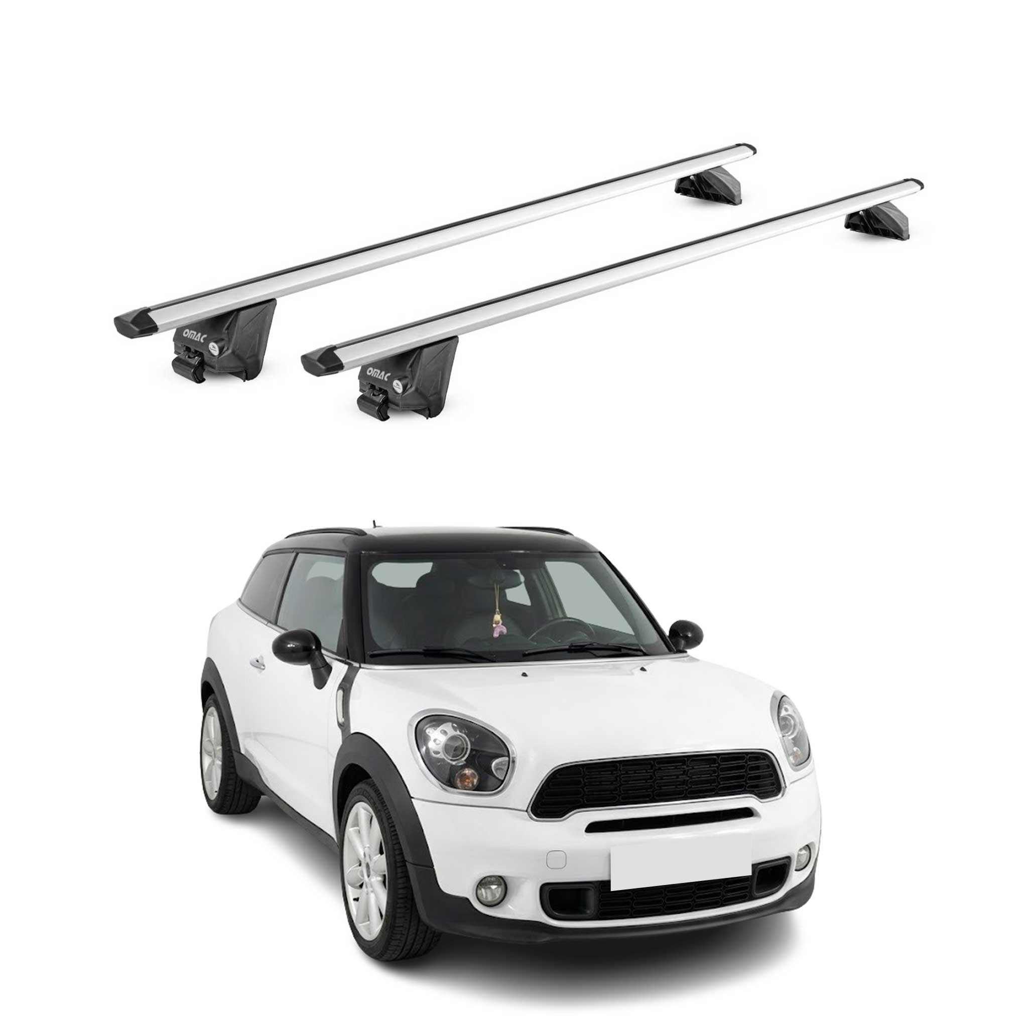 Dachträger für Mini Paceman R61 2013-2016 100kg Aluminium Silber 2x ABE