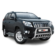 Frontbügel Frontschutzbügel für Toyota Land Cruiser 150 2010-13 ABE Stahl Silber