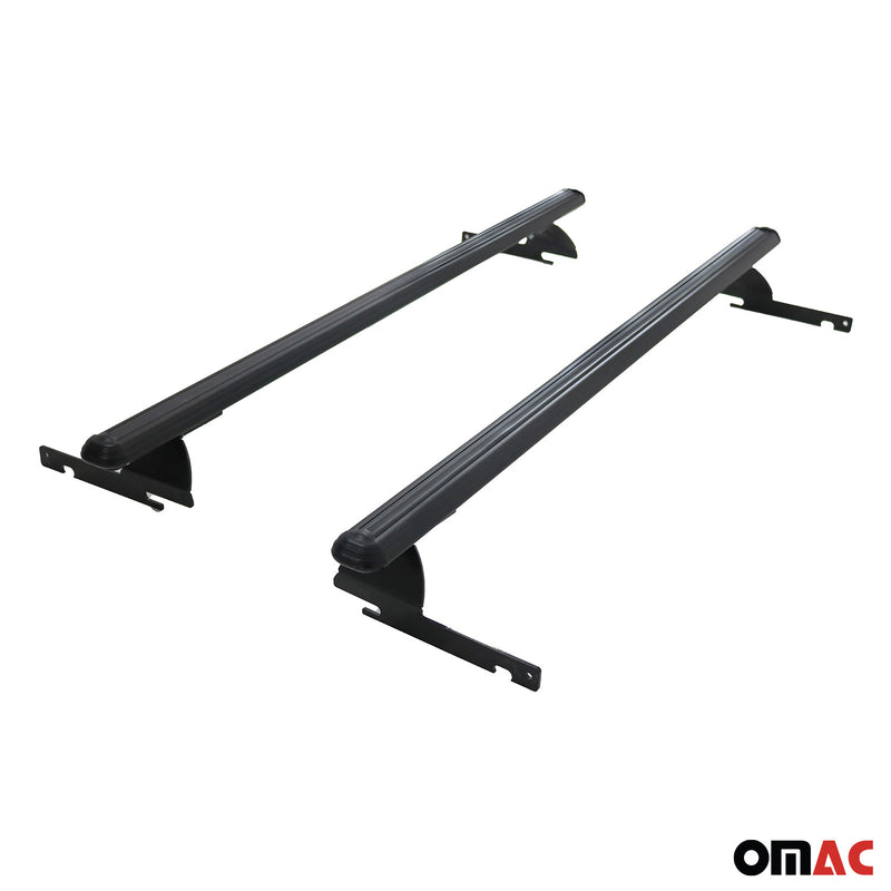 Dachträger Grundtäger für Ford Ecosport 2014-2023 75kg Aluminium Schwarz 2 tlg