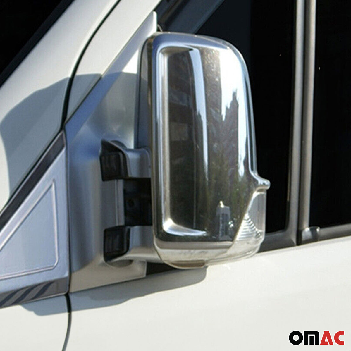 Spiegelkappen Spiegelabdeckung für VW Crafter 2006-2017 Chrom ABS Silber
