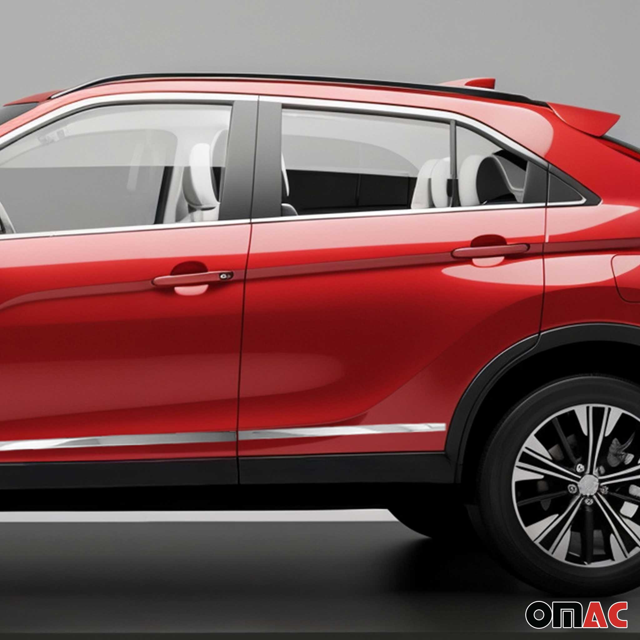 Seitentürleiste Türschutzleiste für Mitsubishi Eclipse Cross 2018-2026 Chrom 4x