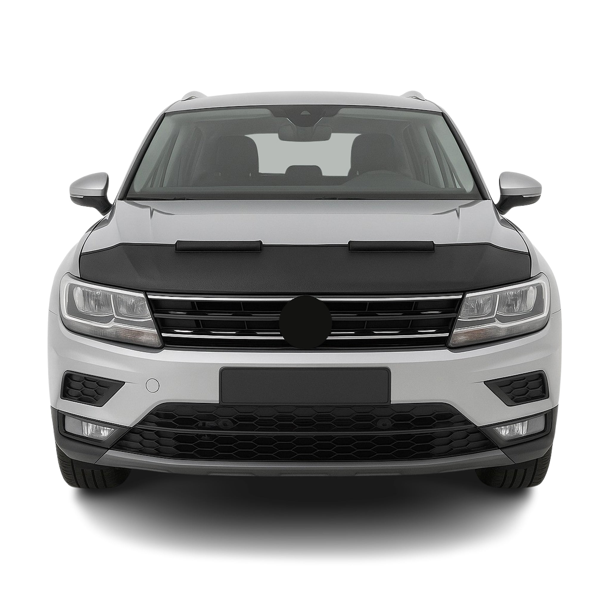 Haubenbra Steinschlagschutz Bonnet Bra für VW Tiguan 2016-2024 Schwarz Halb