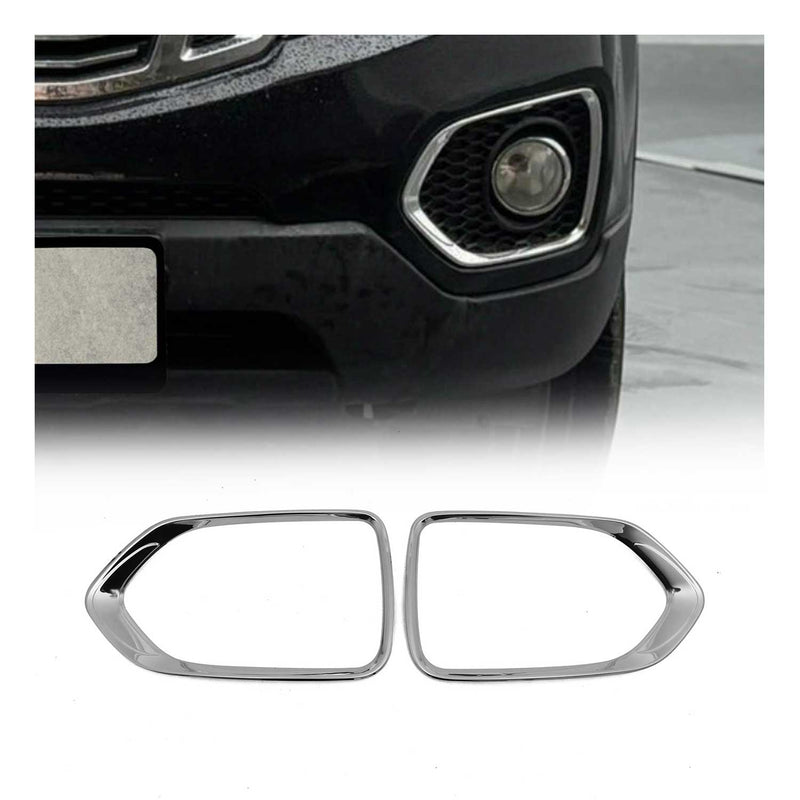 Nebelscheinwerfer Rahmen Umrandung für Kia Sorento 2010-2012 Edelstahl Silber 2x