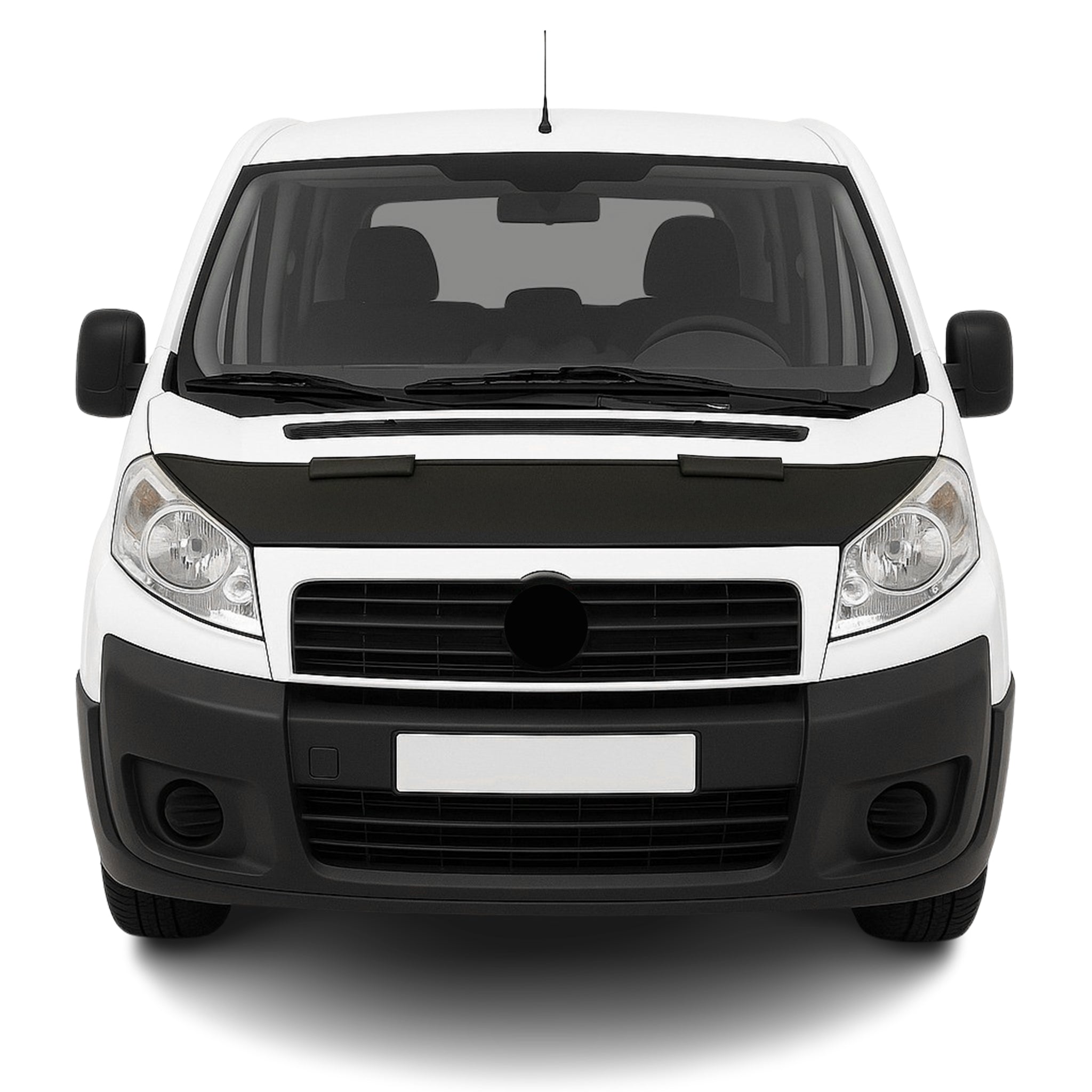 Haubenbra Steinschlagschutz Bonnet Bra für Fiat Scudo 2007-2016 Schwarz Halb