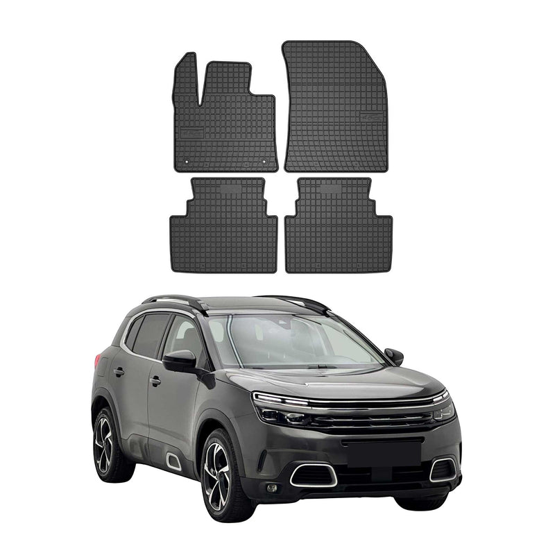 OMAC Gummi Fußmatten für Citroen C5 Aircross 2017-2025 Automatten Schwarz 4x