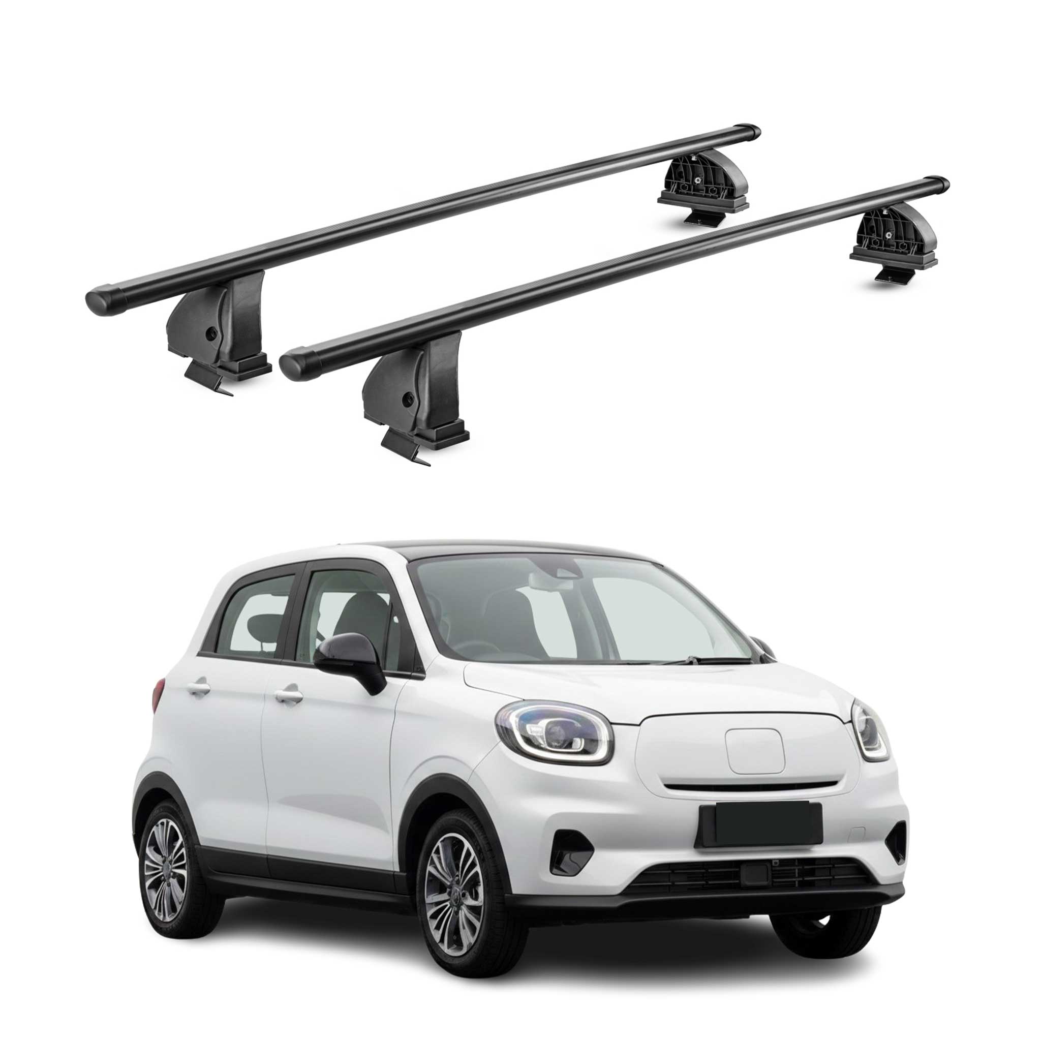 Stahl Dachträger für Leapmotor T03 2024-2026 TÜV Abschließbar 2tlg Schwarz