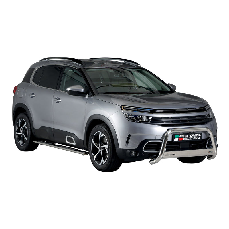 Frontbügel Frontschutzbügel für Citroen C5 Aircross 2018-2022 ø63mm Stahl Silber