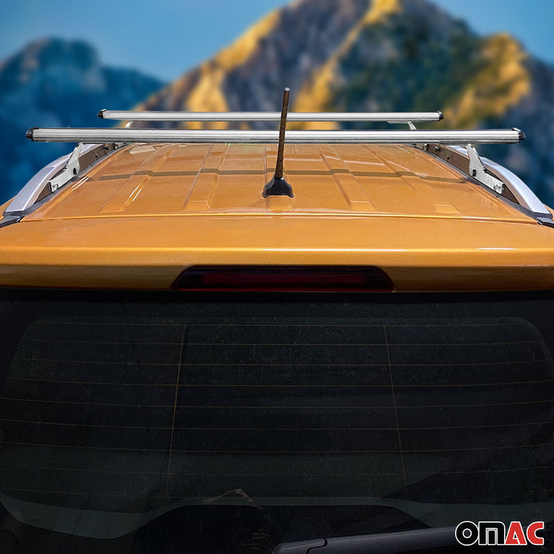 Dachträger Gepäckträger Relingträger für Ford Ecosport 2015-2024 Alu Grau 2x