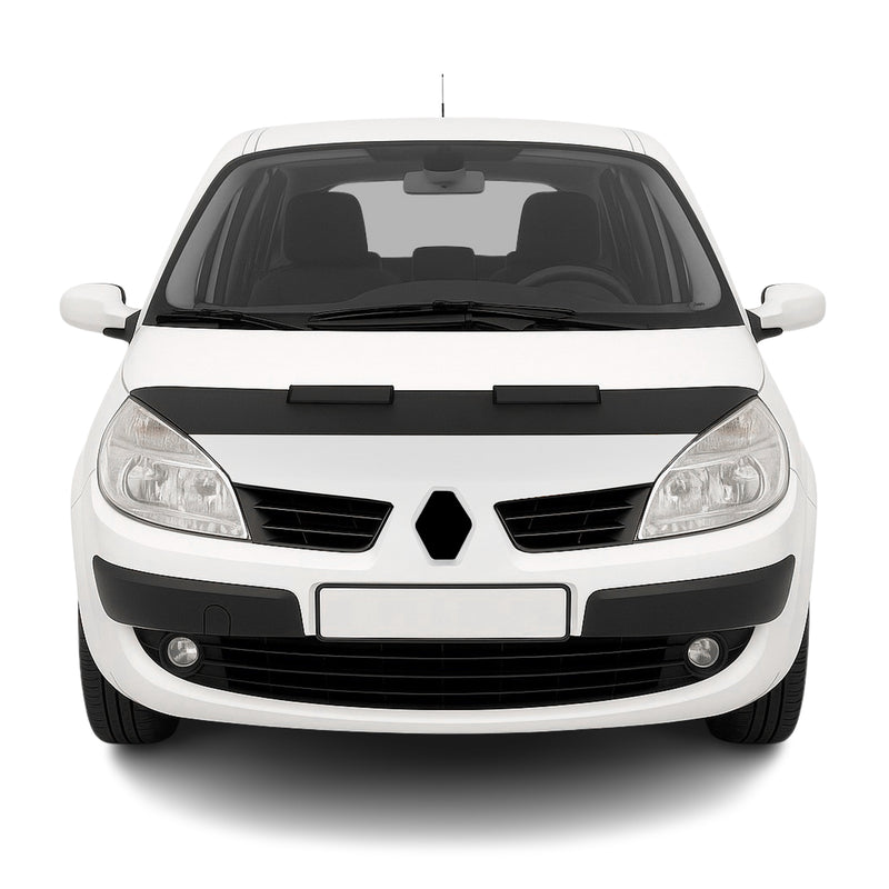 Haubenbra Steinschlagschutz Bonnet Bra für Renault Scenic 2003-2009 Schwarz Halb