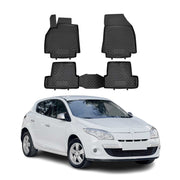 OMAC Gummimatten Fußmatten für Renault Megane 2010-2016 TPE Automatte Schwarz 4x