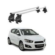 Menabo Dachträger Grundtäger für Chevrolet Aveo T300 2011-2020 50kg Stahl Silber