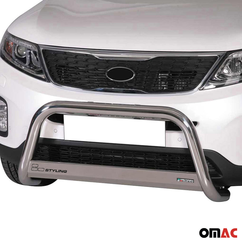 Frontbügel Frontschutzbügel für Kia Sorento 2012-2015 ø63mm Stahl Silber Schutz