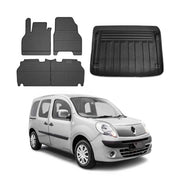 Fußmatten & Kofferraumwanne Set für Renault Kangoo Expression 2008-2010 Gummi 5x