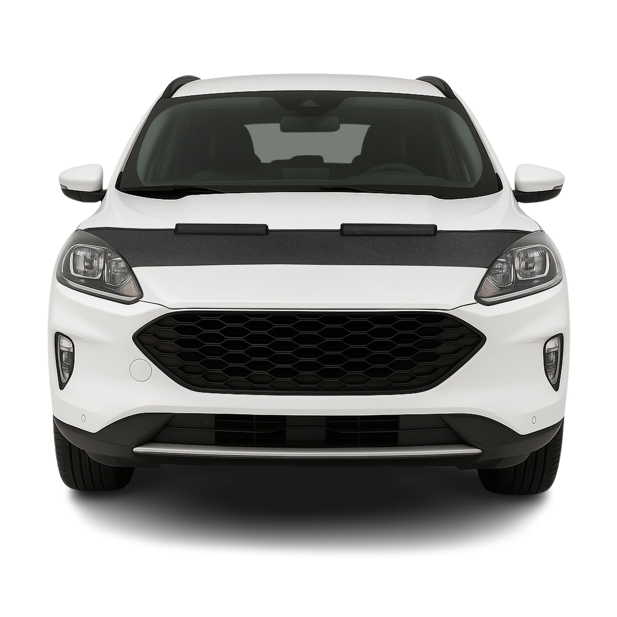 Haubenbra Steinschlagschutz Bonnet Bra für Ford Kuga 2019-2026 Carbon Optik Halb
