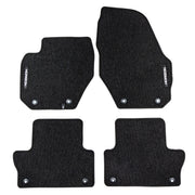 Velours Fußmatten für Volvo XC60 I 2008-2014 Pre-FL Autoteppich Schwarz 4 tlg