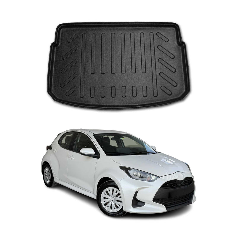 Kofferraumwanne Laderaumwanne für Toyota Yaris 2020-2021 Gummi TPE Schwarz