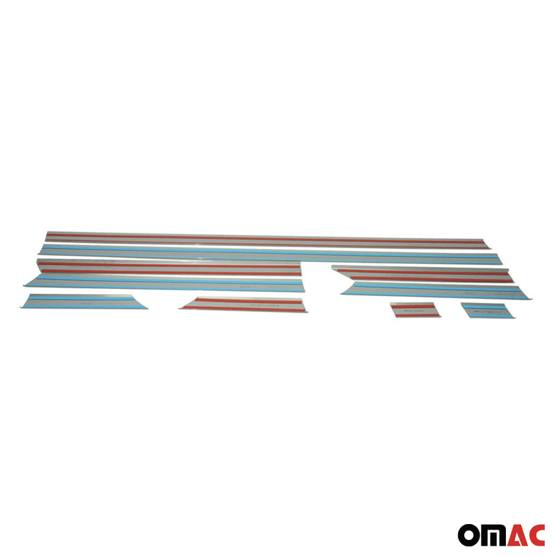 Seitentürleiste Türschutzleiste für VW Crafter 2006-2017 L2 Langer Edelstahl 10x