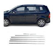 Fensterleisten Zierleisten für VW Touran 2003-2010 Edelstahl Chrom 8tlg