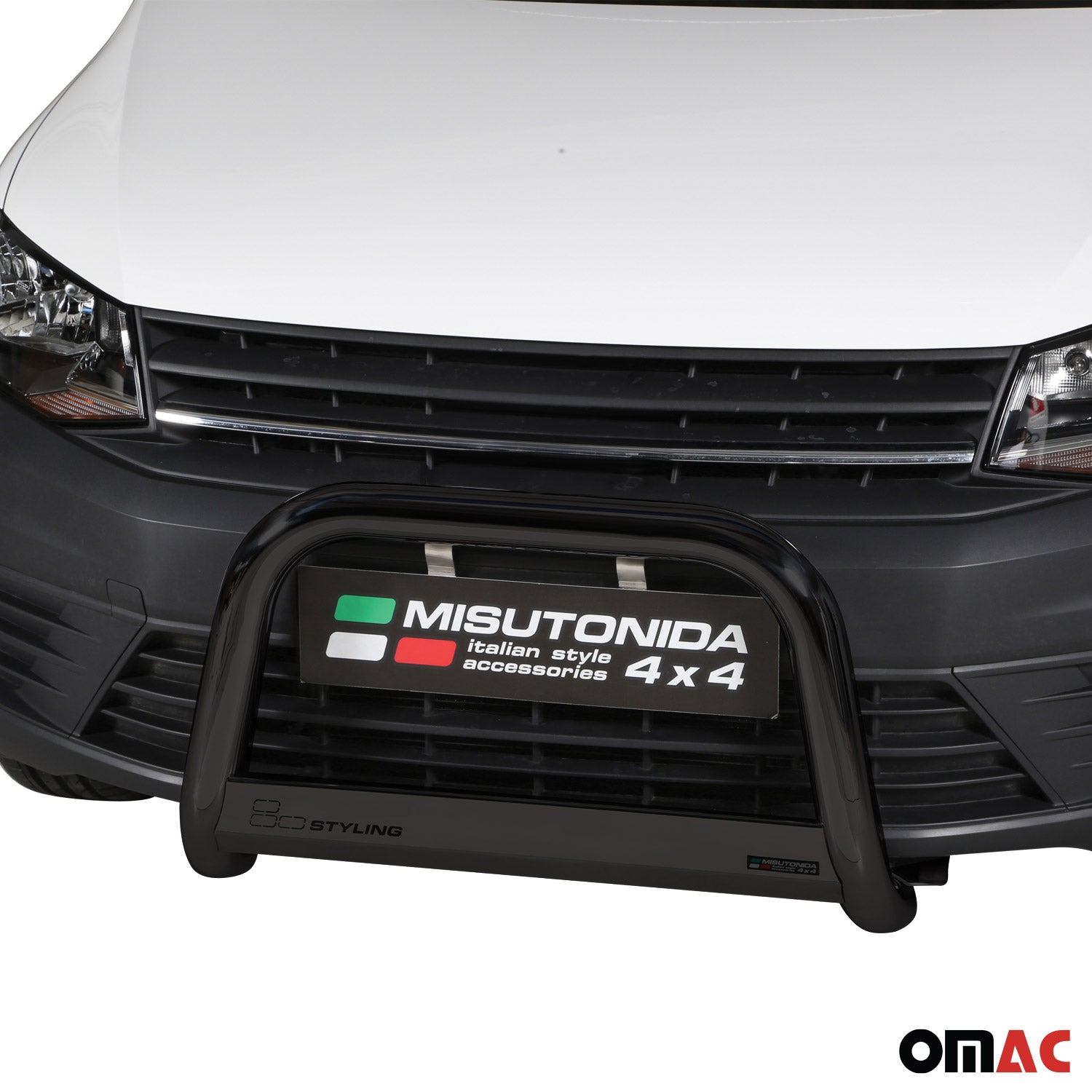 Frontbügel Frontschutzbügel für VW Caddy 2015-2020 ø63mm Stahl Schwarz Schutz