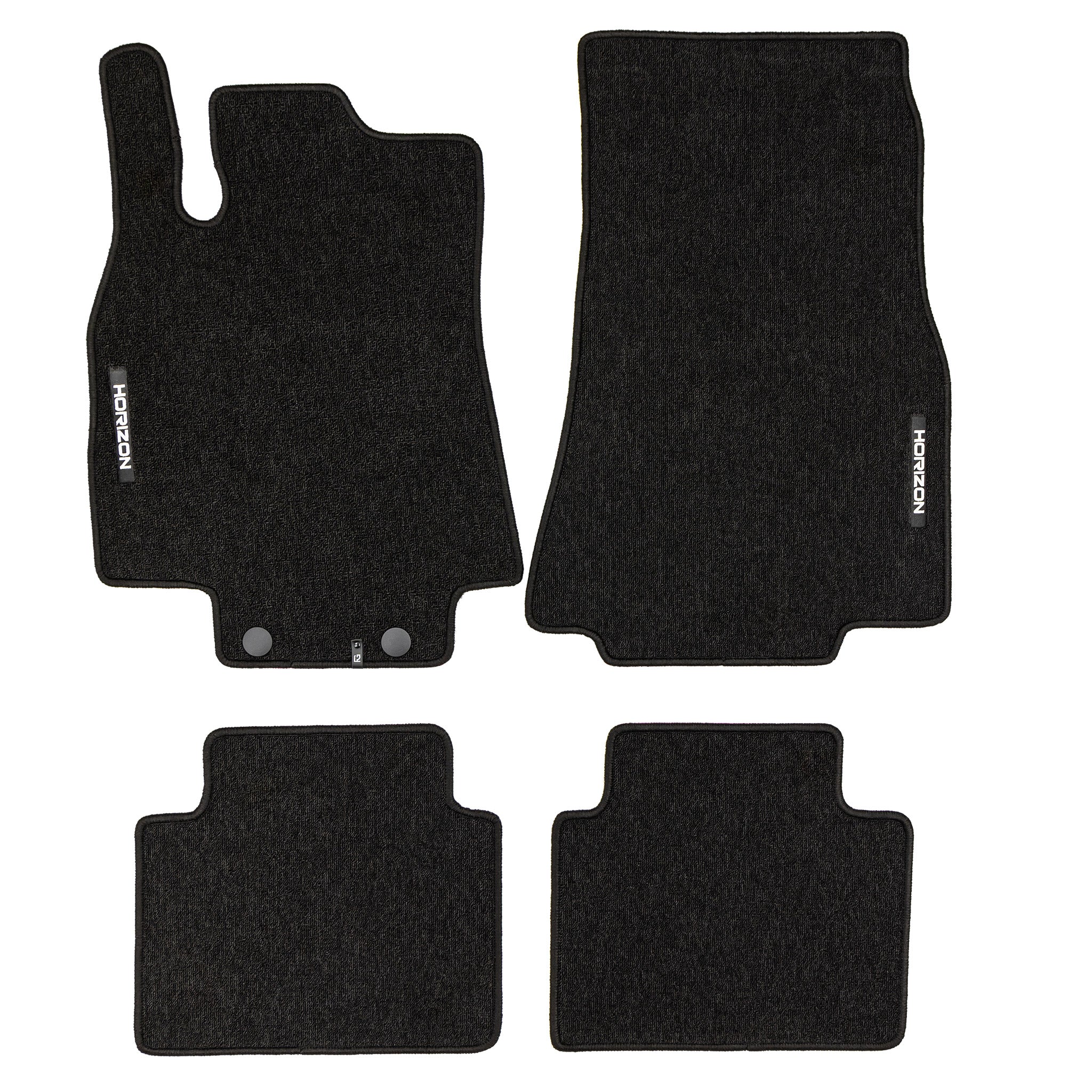 Velours Fußmatten für Mercedes-Benz B-Klasse W245 2005-2011 Schwarz 4 teile