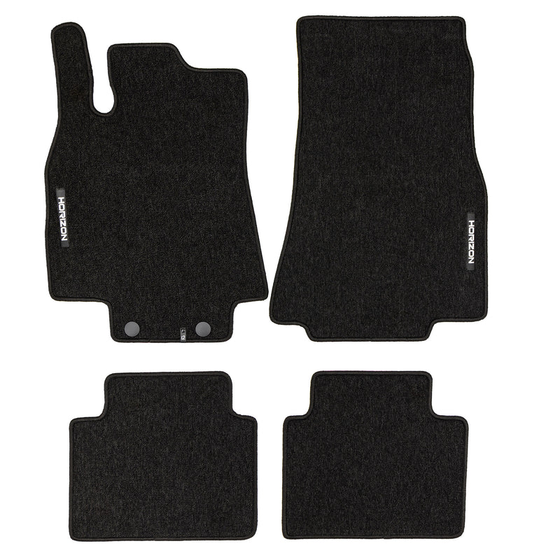 Velours Fußmatten für Mercedes-Benz B-Klasse W245 2005-2011 Schwarz 4 teile