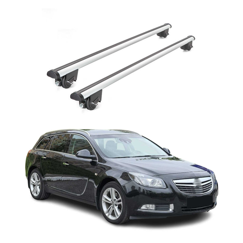 Dachträger Grundtäger für Opel Insignia Kombi 2008-2017 100kg Alu Silber 2x ABE