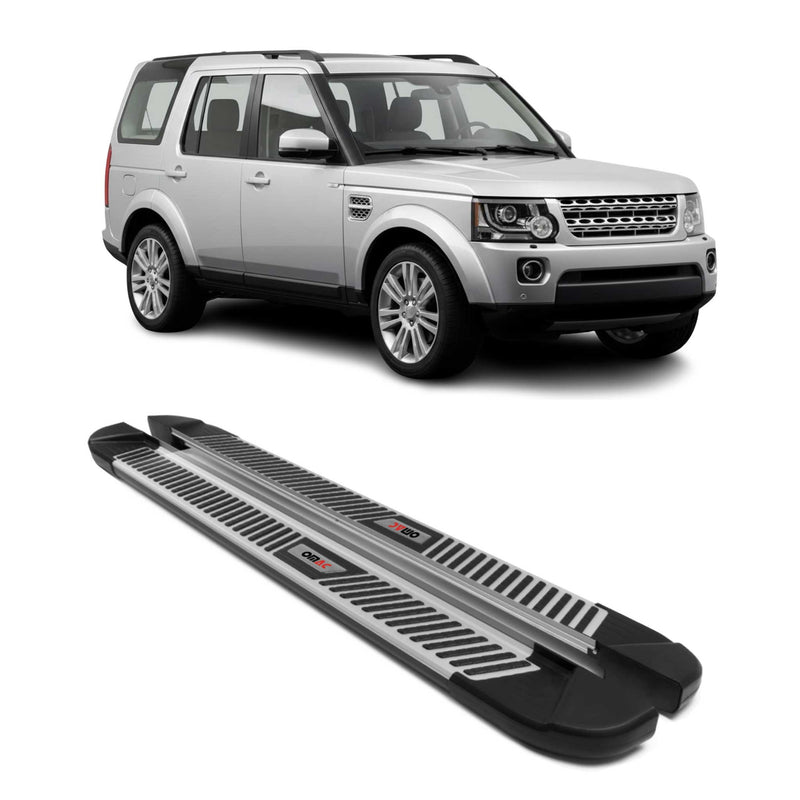Trittbretter Seitenbretter für Land Rover Discovery 2009-2018 Alu Schwarz