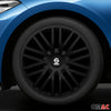 Hubcaps Wheel Trims Sparco Bergamo 16" Inch Car Cover Set Black 4x