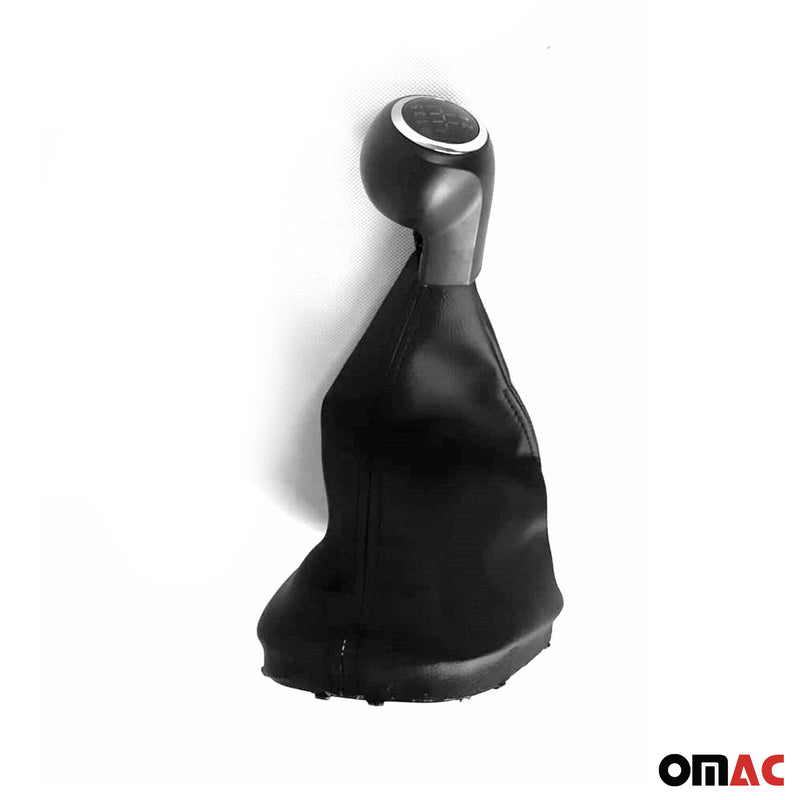 Schaltknauf Schaltknopf für Opel Corsa D 2006-2014 5-Gang Kunstleder Schwarz