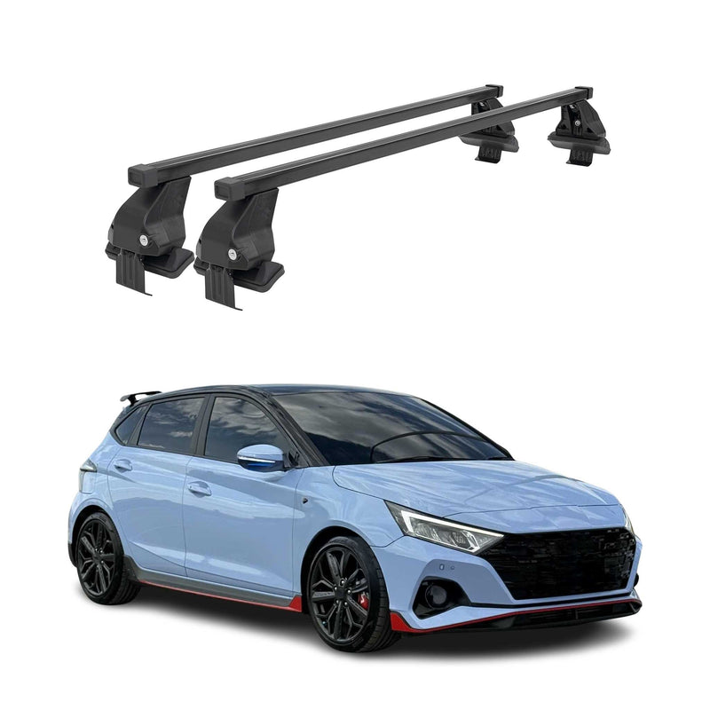 Menabo Dachträger Grundtäger für Hyundai i20 N 2020-2025 50kg Stahl Schwarz 2x